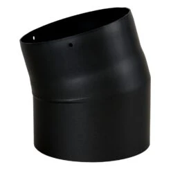 Ofenrohr, Rauchrohr, Bogen, Verschliffen, Senotherm, 15°, ø 120 Mm