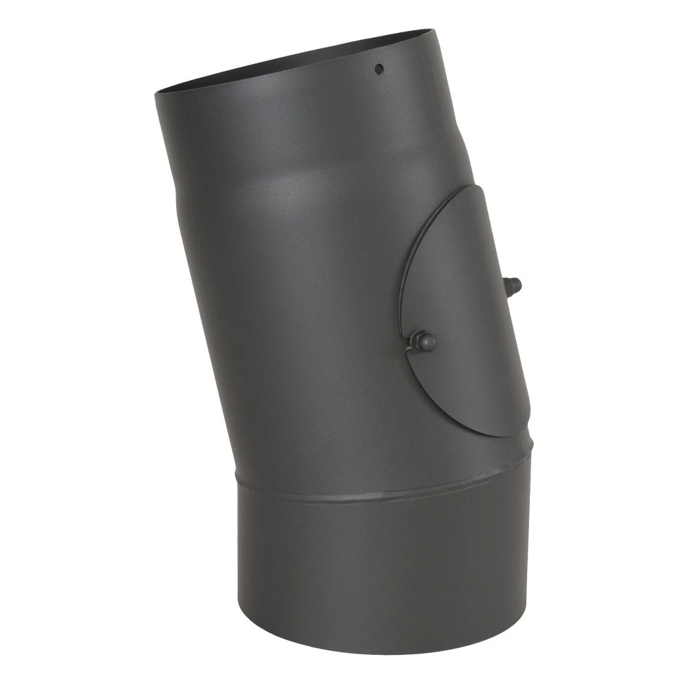 Ofenrohr, Rauchrohr, Bogen, Senotherm, 15°, Mit Tür, ø 120 Mm 3 Ofenrohr, Rauchrohr, Bogen, Senotherm, 15°, Mit Tür, ø 120 Mm – Bild 3