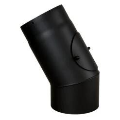 Ofenrohr, Rauchrohr, Bogen, Senotherm, 30°, Mit Tür, ø 150 Mm