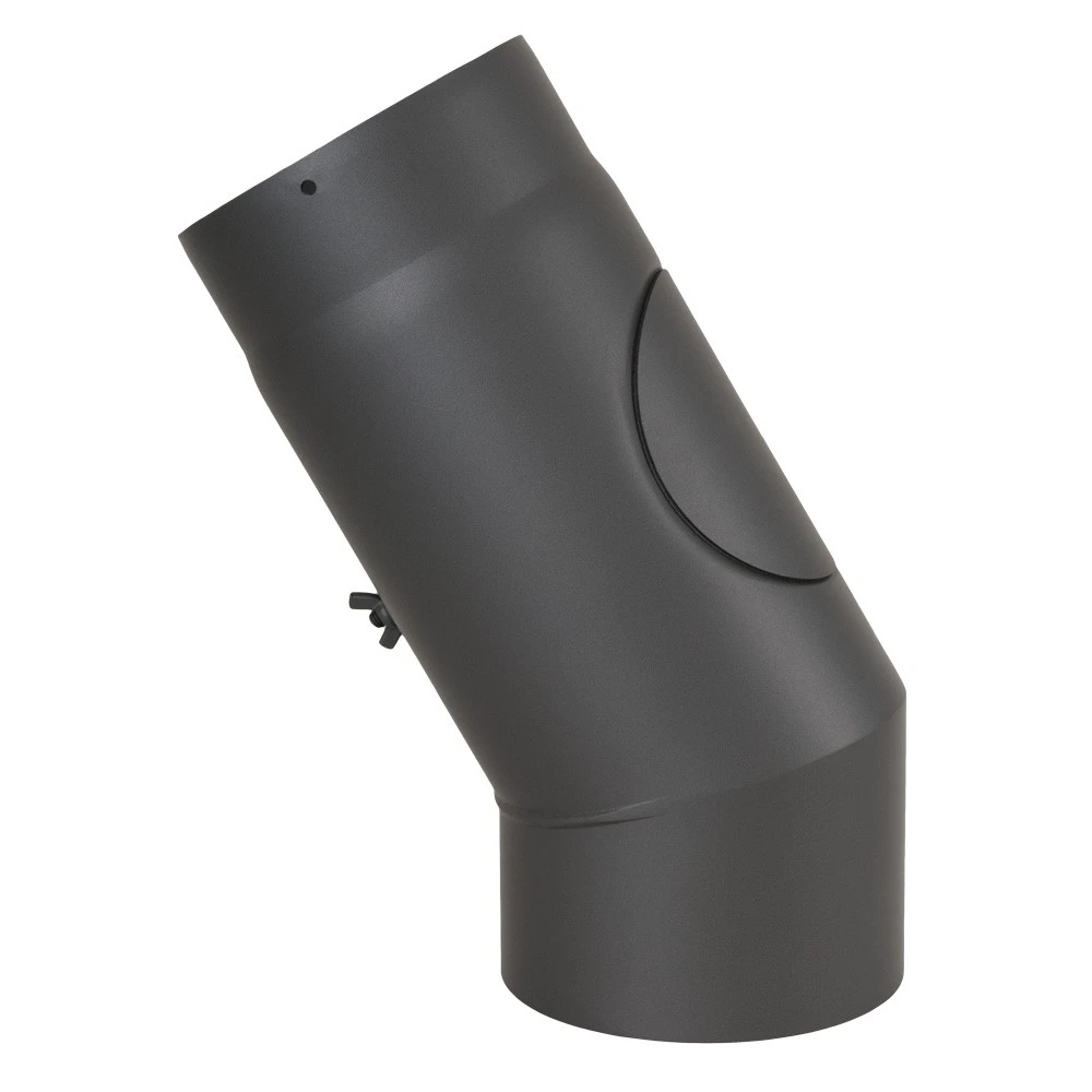 Ofenrohr, Rauchrohr, Bogen, Mit Tür, Verschliffen, Senotherm, 30°, ø 120 Mm 3 Ofenrohr, Rauchrohr, Bogen, Mit Tür, Verschliffen, Senotherm, 30°, ø 120 Mm – Bild 3