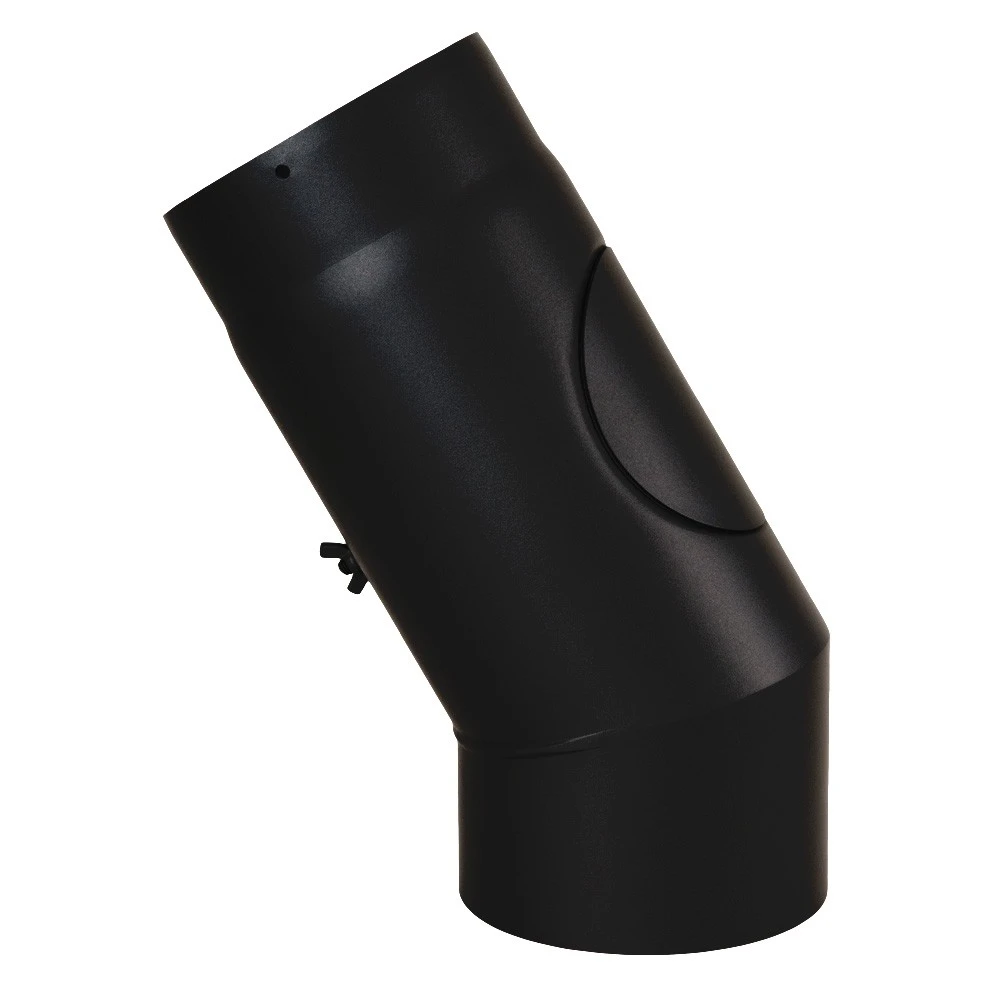 Ofenrohr, Rauchrohr, Bogen, Mit Tür, Verschliffen, Senotherm, 30°, ø 120 Mm 1 Ofenrohr, Rauchrohr, Bogen, Mit Tür, Verschliffen, Senotherm, 30°, ø 120 Mm