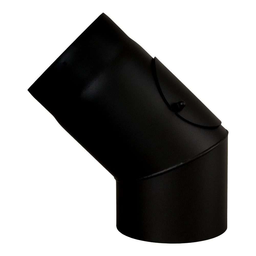 Ofenrohr, Rauchrohr, Bogen, Senotherm, 45°, Mit Tür, ø 150 Mm 2 Ofenrohr, Rauchrohr, Bogen, Senotherm, 45°, Mit Tür, ø 150 Mm – Bild 2