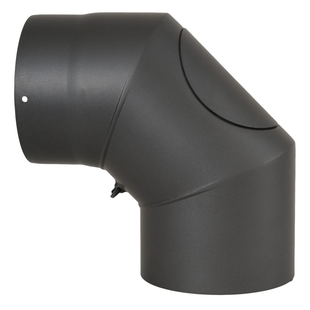 Ofenrohr, Rauchrohr, Bogen, Mit Tür, Verschliffen, Senotherm, 90°, ø 120 Mm 3 Ofenrohr, Rauchrohr, Bogen, Mit Tür, Verschliffen, Senotherm, 90°, ø 120 Mm – Bild 3