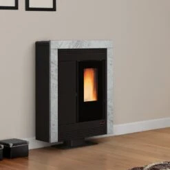 LaNordica Extraflame Pelletofen Souvenir Lux (10,2 KW) -Lotus Fireplace Shop souvenir lux amb pt hr 1000 1280x1280