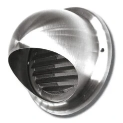 Lufthaube Mit Lamellengitter, ø 150 Mm, Edelstahl Gebürstet