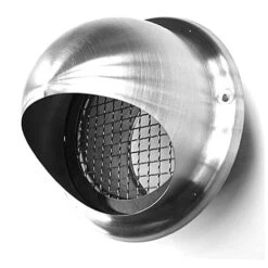 Lufthaube Mit Lochgitter, ø 125 Mm, Edelstahl Gebürstet