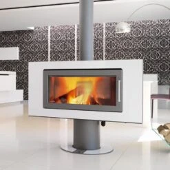 Kaminofen Wodtke Fire SL, Drehbar (8 KW) -Lotus Fireplace Shop wodtke kaminofen fire sl white 1000 1280x1280